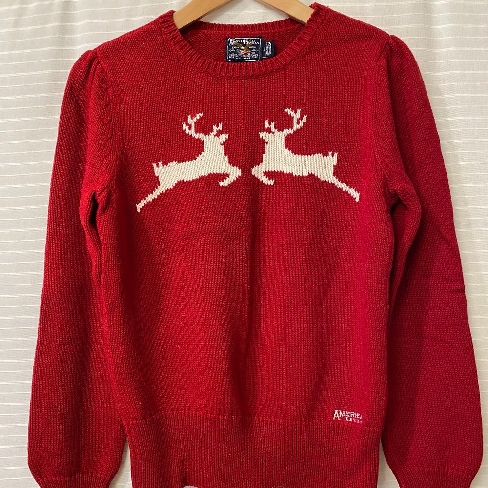 Vintage Red Christmas Sweater